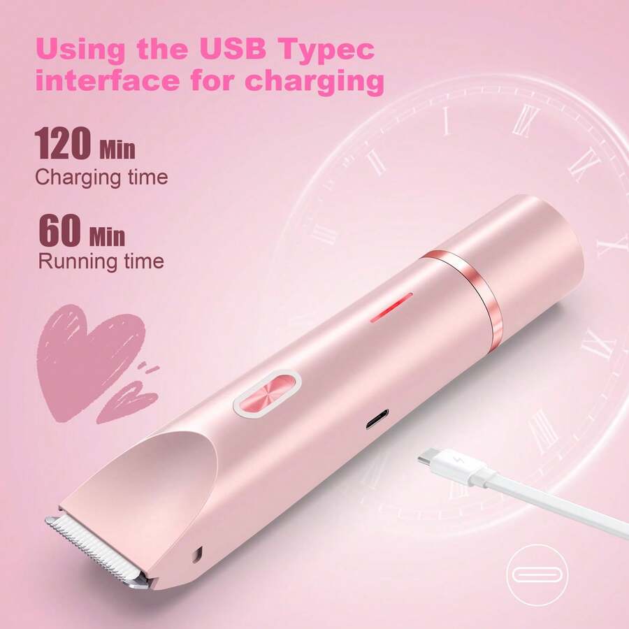 2-in-1 Waterproof Electric Shaver – USB Rechargeable Hair Trimmer for Men & Women