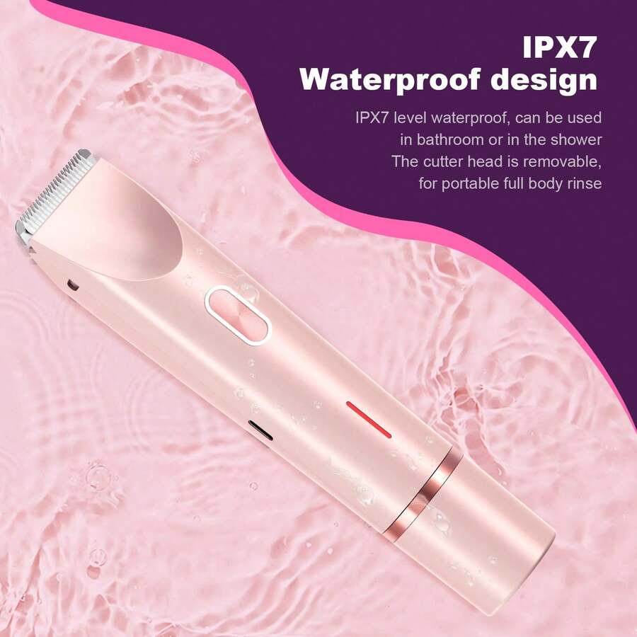 2-in-1 Waterproof Electric Shaver – USB Rechargeable Hair Trimmer for Men & Women