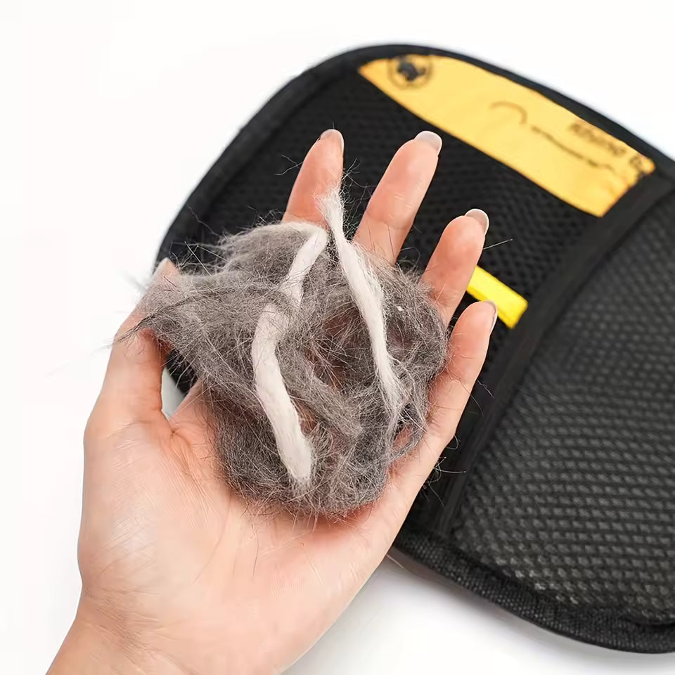 Reusable Pet Hair Removal Grooming Gloves for Dogs & Cats – Washable Deshedding Mitts